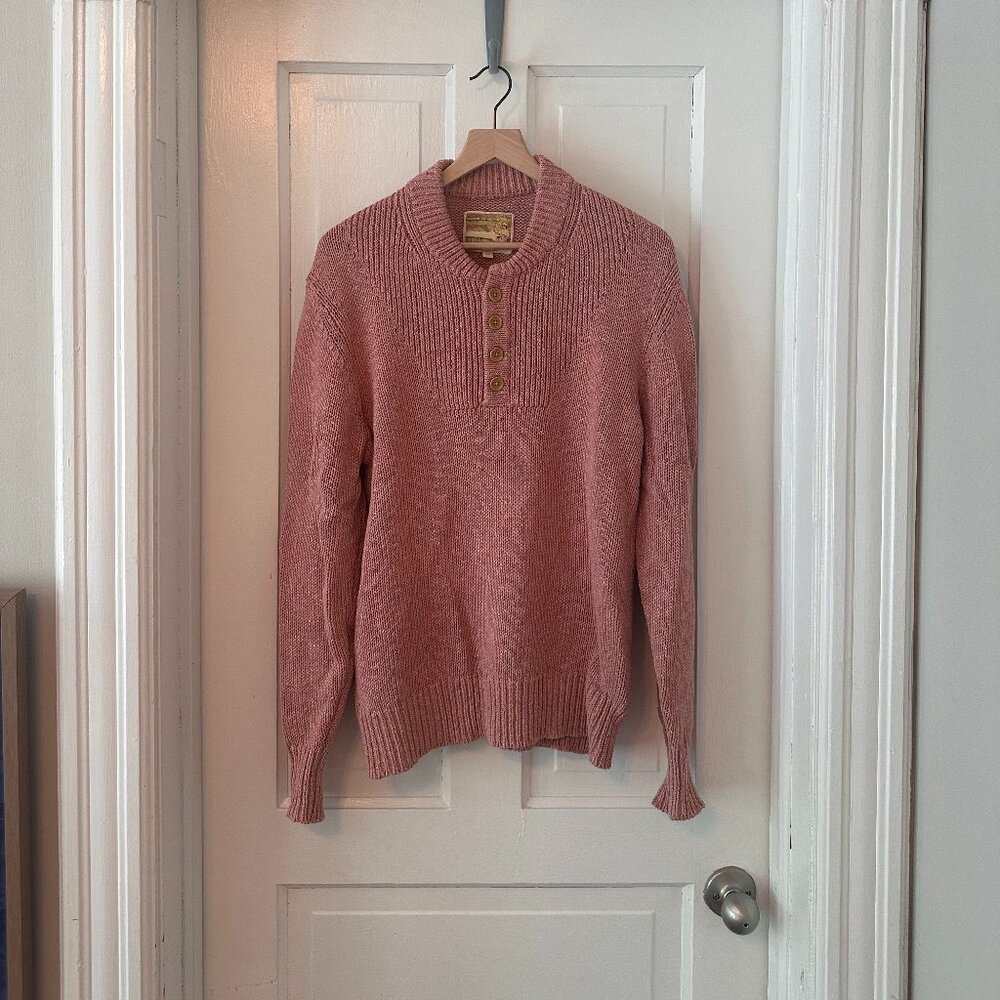 Aime Leon Dore Pink Henley Sweater